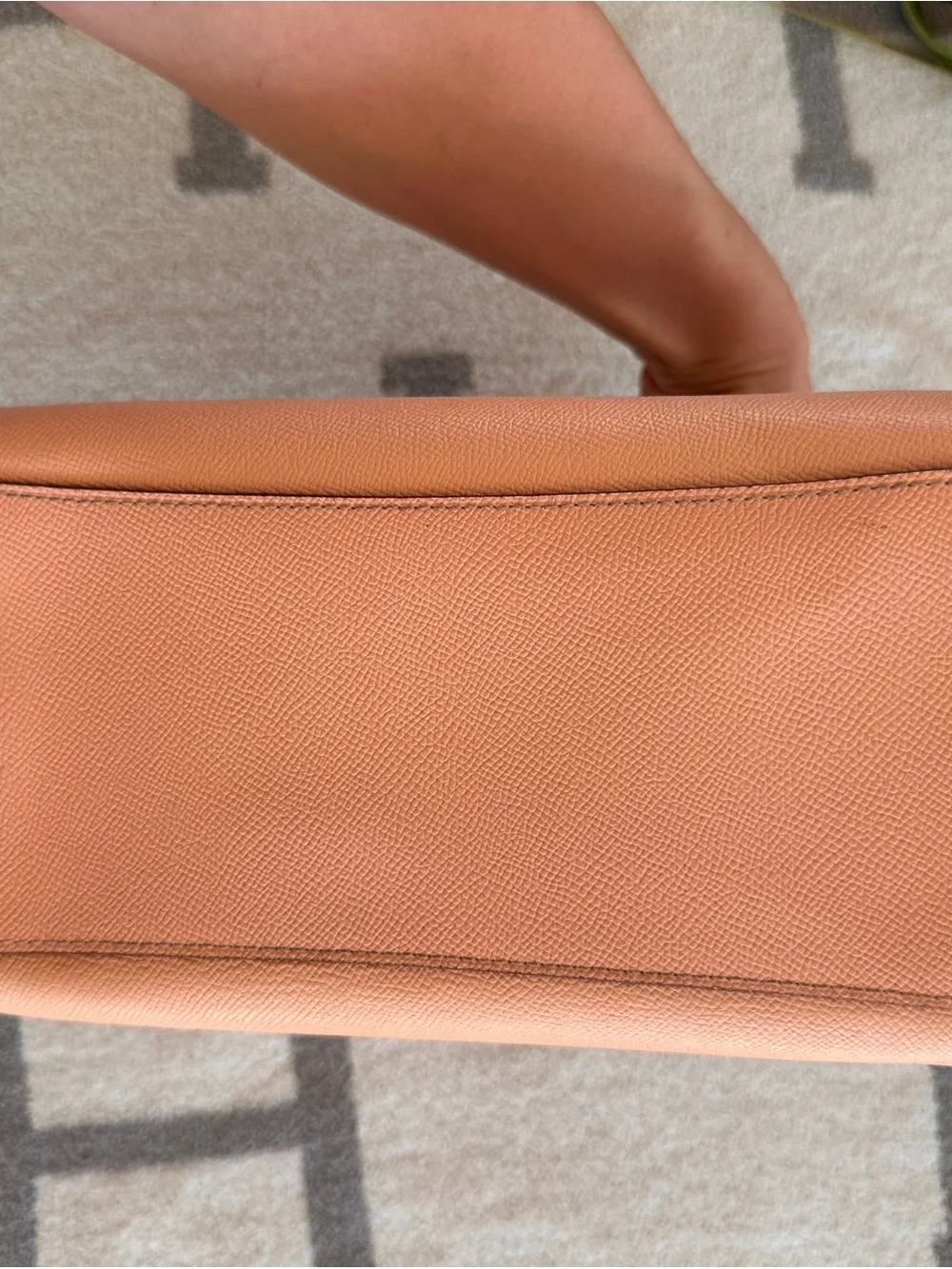 Coach Pebbled Leather Satchel in Peach Rowan 2022